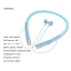 < CarFashion > Tai nghe đeo cổ tương thích Bluetooth 50 âm thanh nổi Tai nghe không dây cổ treo chống nước cho thể thao