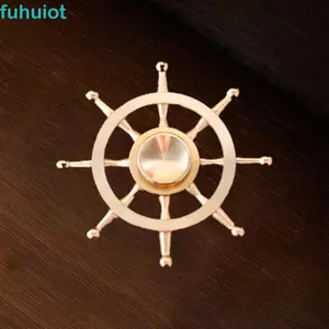Đồ trang trí con quay hồi chuyển FUHUIOT, Con quay hồi chuyển bằng đồng thủ công bằng đồng thau thủ công vui nhộn có thể tháo rời Đồ trang trí ngón tay Spinner Quà tặng sinh nhật