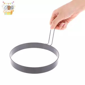 9 / 10 / 15 / 20cm Khuôn Bánh Pancake Khuôn Kim Loại Chiên Trứng Shaper Chống Sti Vòng Nấu Trứng ELWW