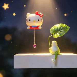 Hầu hết lời khen ngợi Sáng tạo hello kitty Giọng nói Đánh thức Đèn ngủ Chữa bệnh hello kitty Đèn tường Hoạt hình Phòng ngủ Đèn ngủ Quà tặng