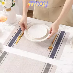 Thảm lót sàn sọc PVC TMOY, chịu nhiệt chống trượt Dễ dàng làm sạch cho bữa tiệc nhà bếp ăn tại nhà & sử dụng hàng ngày TMOY