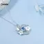 KUZHEN Tinh Tế Hoa Trái Tim Mặt Dây Chuyền Nelace Cho Nữ Pha Lê Zircon Xương Đòn Dây Chuyền Tiệc Cưới Trang Sức HOT