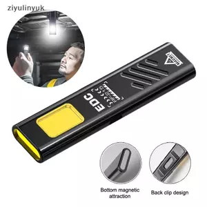 Ziyulinyuk LED Móc Khóa Đèn Pin Sạc 550LM Di Động Mini Đèn Pin Nhà Thơ Đèn Lồng Lũ Làm Việc Có Nam Châm Khẩn Cấp VN