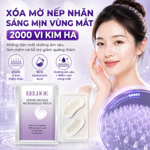 🔥sốc🔥Miếng dán mắt vi kim HA xóa nhăn 3 giây | Mặt nạ mắt xóa quầng thâm | Eye patch dưỡng ẩm làm mềm sáng da vùng mắt