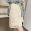 Hàng hóa Châu Âu mùa hè Móc váy ren rỗng eo cao Chữ A che thịt Giảm tuổi Phong cách phương Tây Slimer Look Fair