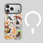 Ốp điện thoại gấu trúc đỏ từ tính cho iPhone 17 Pro Max 16 15 14 13 17Air 16Plus Vỏ cứng trong suốt Vỏ bảo vệ chống sốc