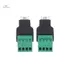1 / 2 Cái 6P4C Nam Sang 4 Pin Vít Đầu Nối RJ11 Ethernet Cho Đầu Thu Điện Thoại Mở Rộng Cáp Adapter mới
