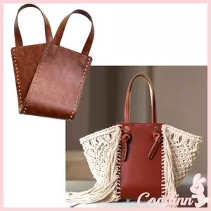 COO Handmade Móc Túi Tiếp Liệu Túi Da PU Tay Cầm Đáy Túi Làm Phụ Kiện
