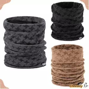 Khăn quàng cổ ấm áp CHEESELY, Khăn quàng cổ thể thao dày giữ ấm, Áo khoác cổ lông cừu mềm mại sang trọng đa năng dành cho nam giới