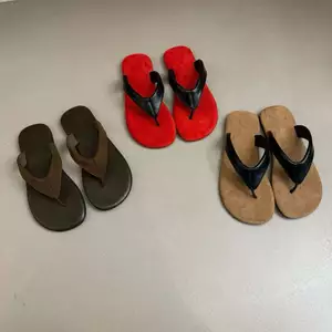 TT Hàn Quốc Dép xỏ ngón nữ mùa hè in họa tiết da báo Dép xỏ ngón mềm đi biển