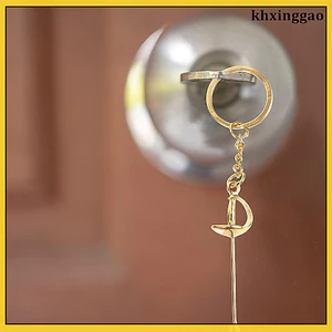 Móc khóa hàng rào kim loại Móc chìa khóa trang trí hàng rào cho học sinh khxinggao