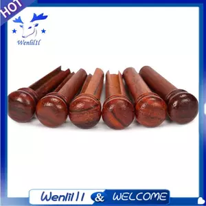 6 Chiếc Đàn Guitar Acoustic Cầu Chân Cocobolo Guitar Cầu Xương Chân Bộ Cho 6 & 12 Dây Đàn Guitar Acoustic Phụ Kiện