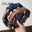 Hàng sẵn có Denim Xếp Ly Băng Đô Ren Rộng Vành Băng Đô Cao Cấp Thời Trang Hàn Quốc Thời Trang Hàng Ngày Mặc Ngoài Trời Đi Lại Băng Đô Bấm Kẹp Tóc