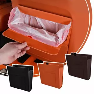 Túi lưu trữ hấp phụ LACYESUK, Túi đựng rác ô tô chống thấm nước chống rò rỉ, Đồ dùng ô tô Da tiết kiệm không gian Bảo quản Túi đựng đồ treo rác có thể lưu trữ ô tô