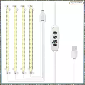 Dải đèn LED trồng cây, Đèn trồng toàn phổ cho cây trồng trong nhà có hẹn giờ bật / tắt tự động 3 / 9 / 12H, 192 đèn LED