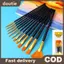 Doutie 12 Chiếc Nghệ Sĩ Lông Nylon Flat Brush Set Cho Màu Nước Sơn Dầu Vải Tranh Lớp Học Nghệ Thuật Bộ VN