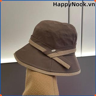 HAPPYNOOK Mũ chống nắng nữ, Bảo vệ mặt Mũ xô khô nhanh, Vành rộng mùa xuân mùa hè Mũ chống nắng nhẹ cho nữ Cô gái
