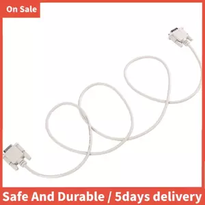 1.4M RS232 DB9 9 Pin Nam Sang VGA Video 15 Pin Nam Cáp Chuyển Đổi Màu Xám nhạt