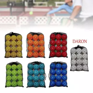 DARON 40 lỗ Pickleball, Màu sắc tươi sáng 26g mỗi quả bóng 74MM Pickleball, thi đấu Hiệu suất tốt Khả năng hiển thị cao Phụ kiện luyện tập bóng Pickleball tiêu chuẩn