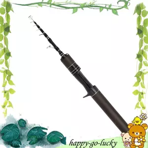 Cần câu bằng kính thiên văn siêu ngắn 28cm Di động bằng sợi Carbon biển Cực câu cá ngoài trời Cần câu