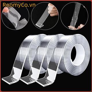 Keo dán hai mặt siêu cứng ROOMYCO, Băng dính lưới có thể tháo rời 1 / 2mm, Dải băng không dấu vết được nâng cấp chống thấm nước
