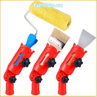 Bộ mở rộng bàn chải sơn FURNIGO, Giá đỡ phần mở rộng đầu xoay nhiều góc, Dụng cụ vẽ góc nhựa bền bỉ Tường cạnh góc