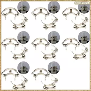 16 chiếc Kẹp Keck bằng thép không gỉ NO.24 cho khớp nối mặt đất thủy tinh 24 / 29 24 / 40
