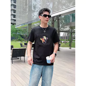 Áo thun Versace / Áo thun Versace in hình ngắn tay nam nữ Áo cao cấp Áo thể thao Áo thun dáng rộng Áo thể thao Áo dáng rộng Áo thể thao Áo dáng rộng Cặp đôi T @