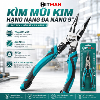 Kìm HITMAN Đa Năng 8-9inch – Dụng Cụ Sửa Chữa Tiện Lợi Cho Thợ & Gia Đình, Dài 20-22cm