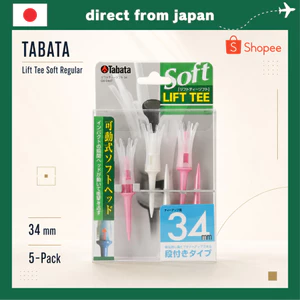 Tee Golf Tabata Lift Tee Soft Regular – Tee Nhựa Bậc Thang, Đầu Mềm (Bộ 5 Cây)