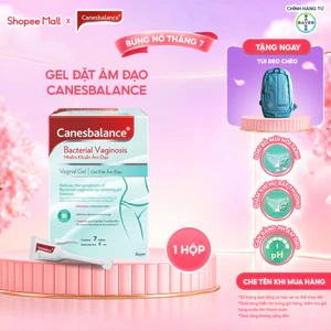 Gel đặt âm đạo Canesbalance hỗ trợ giảm mùi hôi khó chịu và khí hư phụ khoa phụ nữ (hộp 7 tuýp x 5ml)