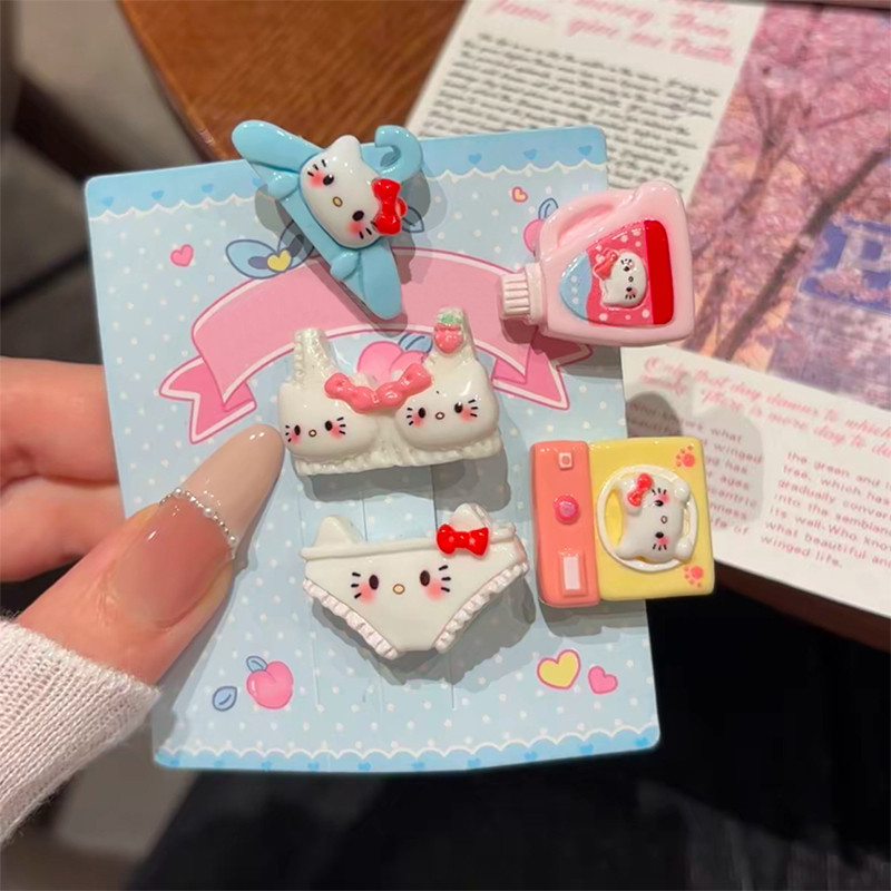 Hoạt Hình Dễ Thương Kitty Kẹp Tóc Hàng Ngày Kẹp Nhỏ Điều Cuộc Sống Cô Gái Ngọt Ngào Trái Tim