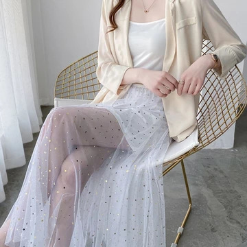 Lưới Váy Bên Trong Petticoat Phong Cách Mới Chữ a Váy Nữ Chống chói Phù Hợp Với Hanfu Váy Ngắn Váy Đế Váy Váy Váy Váy