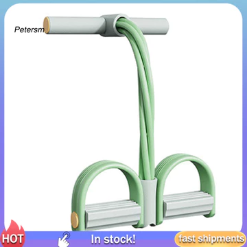 Dây kháng lực bền PP Dây kháng lực chống trượt Dây kháng lực bàn đạp có tay cầm – Dụng cụ kéo tập Yoga đàn hồi 4 / 6 ống cho bụng Vòng tay eo Sức căng chân