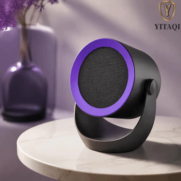 YITAQI Máy sưởi điện YITAQI, Máy sưởi không gian để bàn có thể điều chỉnh 2 tốc độ, Máy sưởi không gian để bàn có thể gắn tường có độ ồn thấp Máy sưởi di động Mini Ký túc xá