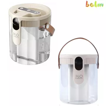 Máy tạo độ ẩm lấp đầy hàng đầu BALM, Máy tạo độ ẩm không khí có thể sạc lại di động, có đèn LED Máy tạo sương mù 1,5L Máy tạo độ ẩm thông minh cho phòng ngủ, văn phòng tại nhà