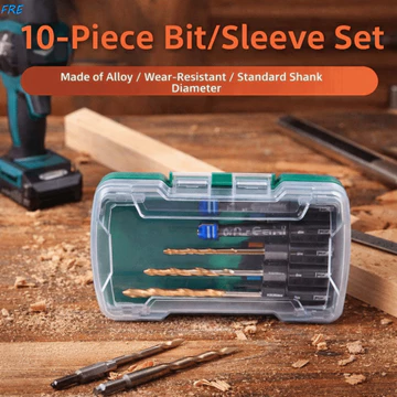FRE 10 Cái / bộ Bộ Mũi Khoan, Bộ Chuyển Đổi Cờ Lê Tay Chống Va Đập, Bộ Chuyển Đổi Ổ Cắm Chuôi Lục Giác Máy Khoan Xoắn Torx Vítdrive Bộ Tua Vít Kim Loại Tua Vít