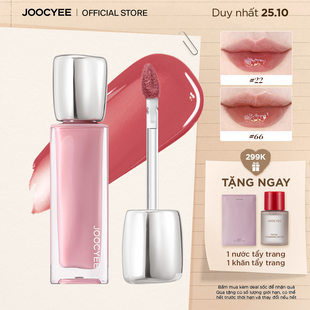 [MỚI] Son bóng tráng gương JOOCYEE - Lâu Trôi bền màu suốt 8 giờ - Hiệu ứng căng mọng - Lâu trôi 4ml