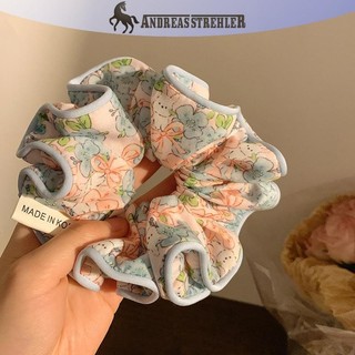 Onetimingfine Thời Trang Hàn Quốc Hoa Scrunchies Nữ Cô Gái Tóc Co Giãn Dây Cao Su Phụ Kiện Dây Buộc Tóc Dây Mũ Đội Đầu VN