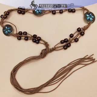 Onetimingfine Phong Cách Bohemian Dệt Nước Phong Cách Dân Tộc Hạt Nữ Thắt Lưng Kỳ Nghỉ Phong Cách Dây Thắt Lưng VN