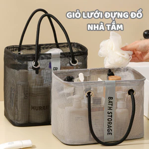 Giỏ Lưới Đựng Đồ Nhà Tắm, Túi Đựng Đồ Cá Nhân Thoáng Khí, Chống Ẩm Mốc Tiện Lợi Mang Du Lịch DINOHOME