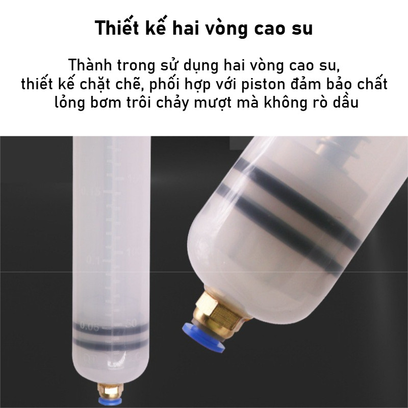 Công cụ đổi dầu ô tô kiểu ống tiêm 500cc, dùng cả hút và bơm, phù hợp với các loại dầu khác nhau