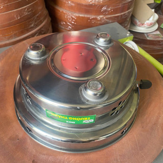 Bếp Cồn 2 Tầng Inox Mini Nhà Hàng, Nấu Lẩu, Giữ Nóng Đồ Ăn
