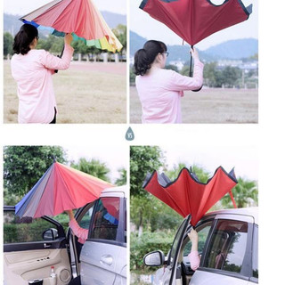 Ô dù gấp mở ngược dùng cho xe hơi, ô tô - tiện dụng, thông minh