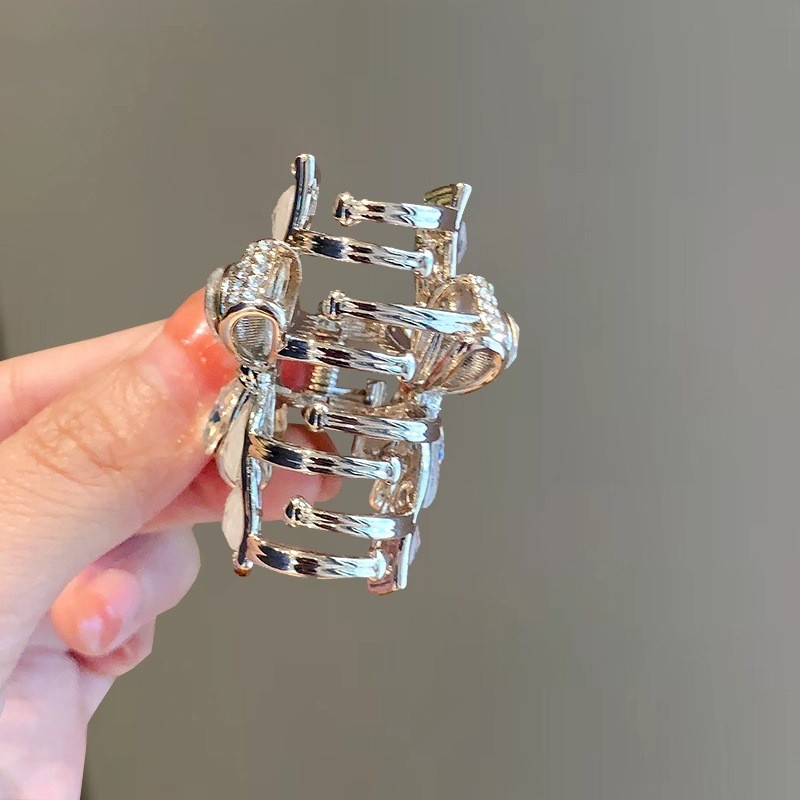 Mauropoli Phiên Bản Hàn Quốc - Nơ Tóc Tinh Tế Với Kim Cương Giả Cao Cấp Và Opal