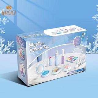 [WUSISI] 1 Bộ Đạo Cụ Trang Điểm Không Độc Hại Cho Bé Gái Giả Vờ Chơi Bộ Mỹ Phẩm Mô Phỏng Với Bảng Phấn Mắt Và Son Môi Applicator MỚI