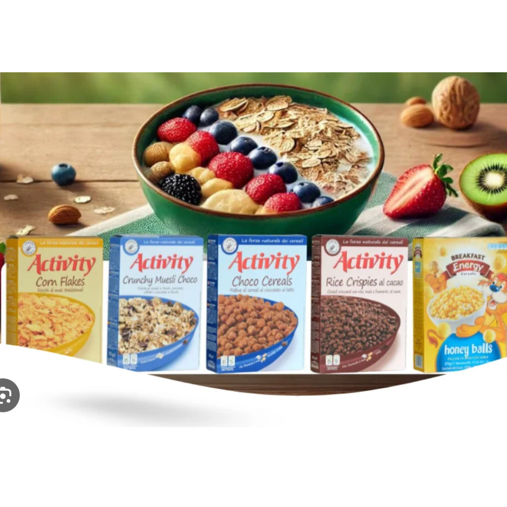 Ngũ Cốc Cán Dẹt Socola Activity 375g, Thơm Ngon, Giòn Rụm, Dinh Dưỡng Cho Bữa Sáng