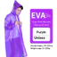 Áo mưa EVA dày bền cho người lớn Đi bộ đường dài ngoài trời Câu cá Du lịch Poncho chống thấm nước Unisex