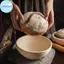 Pufangbliss Giỏ đựng bánh mì nghệ nhân mây tự nhiên có lớp lót vải hình bầu dục để chống hoàn hảo VN