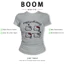 BOOM Áo Baby Tee Nữ Cotton Ôm Body-Áo Thun Ngắn Tay Y2K In Hình PhongCách Mùa Hè, Cổ Tròn Hàng Đầucách hàn quốc phong726